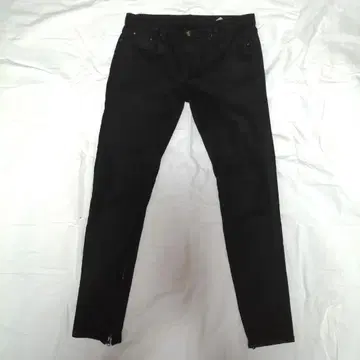 mnml 코팅 밑단에 지퍼