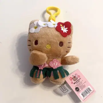 하와이 헬로키티 봉제 인형 키링