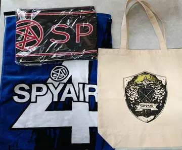 SPYAIR 굿즈 머플러 타월 스포츠 타월 토트백 3종 세트