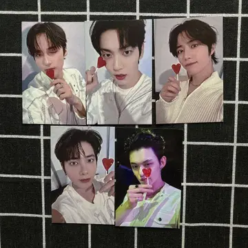 TXT Love Language 전원 공개 방송 한국 트레이딩 카드 5장