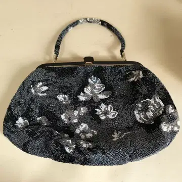 쇼와 레트로 비즈 장식 꽃무늬 핸드백 화려한 일본 의류 파티