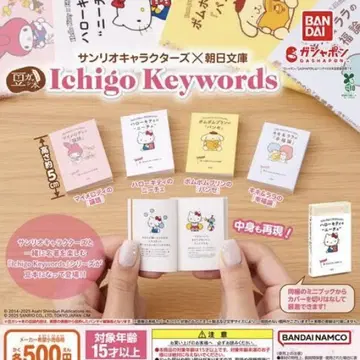 콩가샤본 산리오 x 아사히문고 Ichigo Keywords 전 4종 세트
