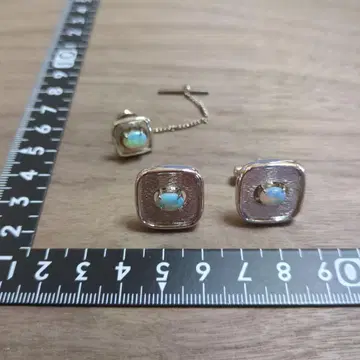 오팔 넥타이핀 커프스 단추