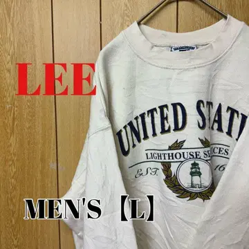 TP182 [ US 수입 ] Lee 맨투맨 [ 남성용 L ] 베이지 계열