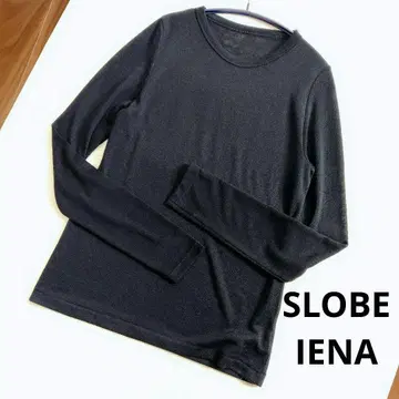2025 SLOBE IENA 슬라브 천축 크루넥 롱 TEE 네이비