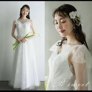 웨딩 드레스 어깨 리본 S