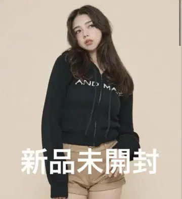 andmary Jeniffer knit hoodie set black