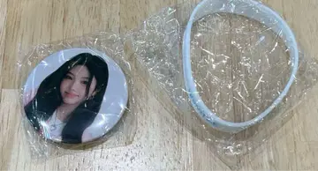 ILLIT GLITTERDAY 캡슐 토이 원희 캔뱃지 러버 밴드