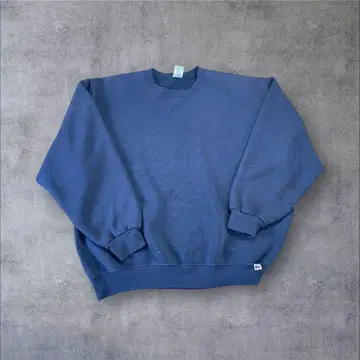 러셀 90s 무지 네이비 빈티지 맨투맨 XL 박스
