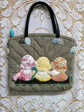 수짱 손바느질, D 고리 달린 파우치