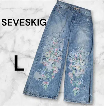 레어 SEVESKIG 2024S 데미지 데님