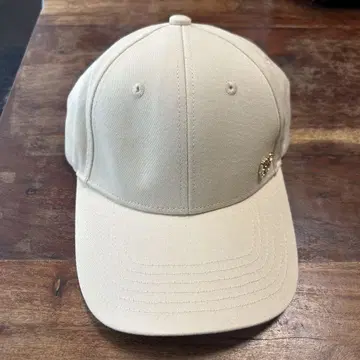 mellowneon 로고포인트 캡 베이지