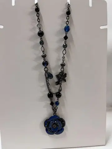 ANNA SUI 안나수이 목걸이 파랑 플라워