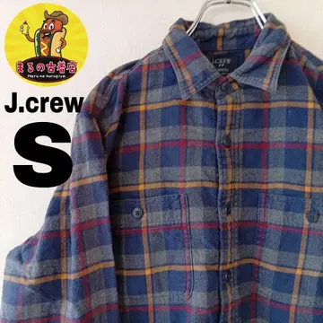 USA 구제 의류 J.crew 플란넬 셔츠 S 네이비 그레이 체크