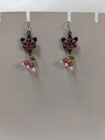 ANNA SUI 안나수이 고양이 모티브 귀걸이