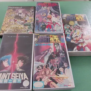 세인트 세이야 극장판 VHS 컬렉션 플레이스테이션2 게임 총 5개