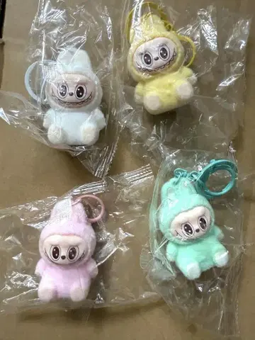 불량품 LABUBU 라부부 키링 6.1cm 4개