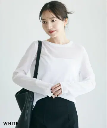 시어 크루넥 니트 / 베이스먼트 온라인 ( 화이트 )
