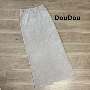 DouDou 타이트 롱 스커트 코듀로이 일본제