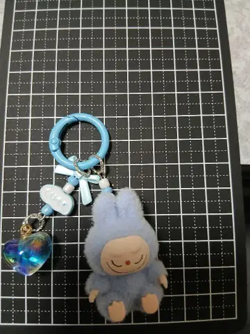 라부부 LABUBU 봉제 인형 키링 블루