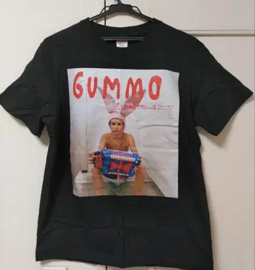 GUMMO 그래픽 T셔츠 블랙 영화 건모 구제 의류