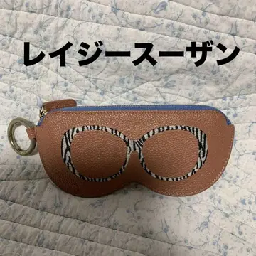 LAZY SUSAN 안경 케이스 자수 반지 살몬 핑크 블루