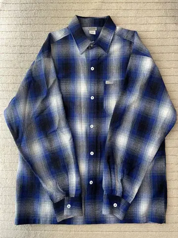 caltop 칼탑 체크 셔츠 ROYAL BLUE / WHITE