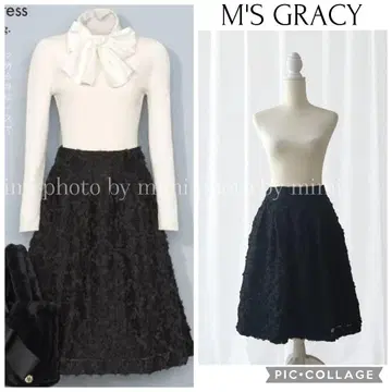 M'S GRACY WEB 게재 플라워 모티브 스커트
