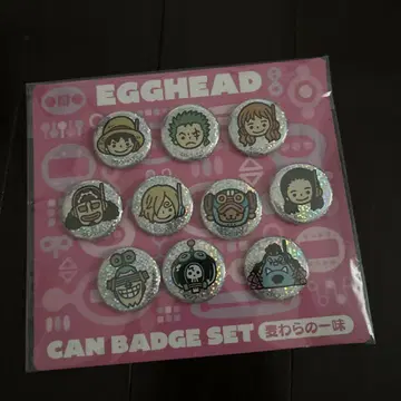 [ 미개봉 새상품 ] EGGHEAD 캔뱃지 세트 [ 밀짚모자 일당 ]