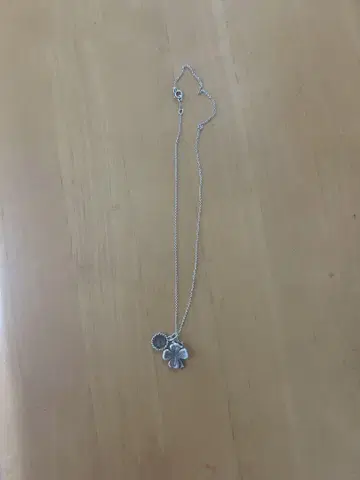 실버 클로버 펜던트 목걸이