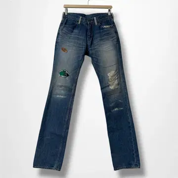 R.H. VINTAGE 론 헤르만 데미지 가공 데님 팬츠 29인치