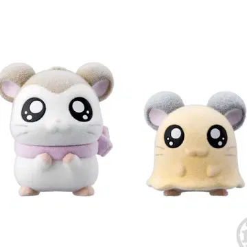 토토코 하무타로 인형 머플러짱 치비마루짱 2종 세트 받침대 포함