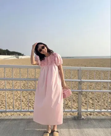 로지몬스터 AJISAI mini frill puff OP 핑크