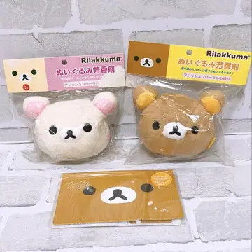 SAN-X 리락쿠마 코리락쿠마 봉제 인형 방향제 통장 커버 3종 세트