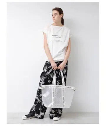 beautiful people 카틀레야 레이온 프린트 개더 팬츠