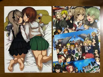 걸즈 & 판처 클리어 파일 2개 세트 버스 정류장 샤워 카츠라기 요시아키