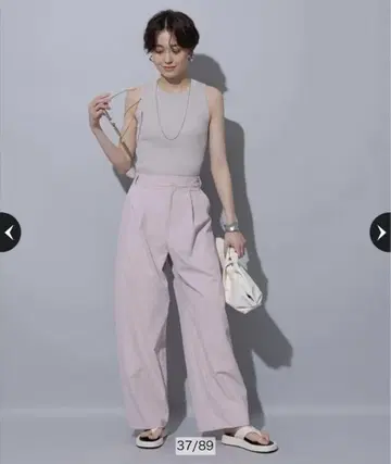 Arpegestory 드라이 라이카 팬츠 핑크 SS