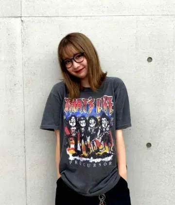 That's Life 90s Vintage 렛츠라이프 밴딩 티셔츠