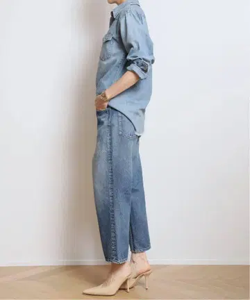 MADISON BLUE 햄튼 샴브레이 셔츠