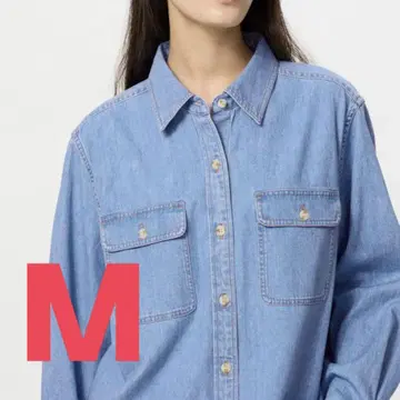 유니클로 x JW ANDERSON 데님 오버 사이즈 셔츠 M
