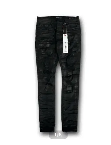 정품 PURPLE BRAND OIL SPILL 스키니 데님 30