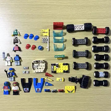 [ 레어 ] LEGO 올드레고 정품 레이서 미니 피규어 정크