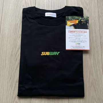 subway x beams 콜라보 T셔츠