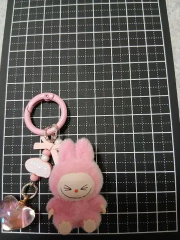 라부부 LABUBU 봉제 인형 키링 핑크