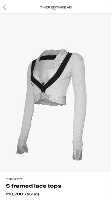 theredthread S framed lace tops