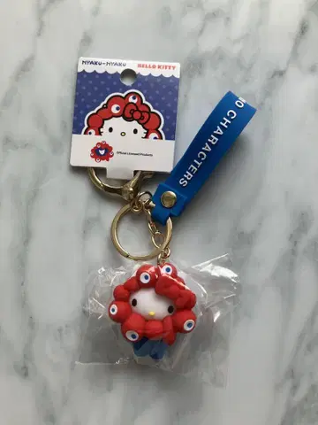 오사카 만박 미야쿠미야쿠 키티 입체 마스코트 키링