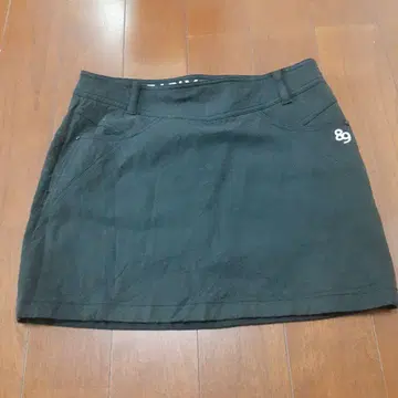 블랙 미니 스커트 포켓 부착
