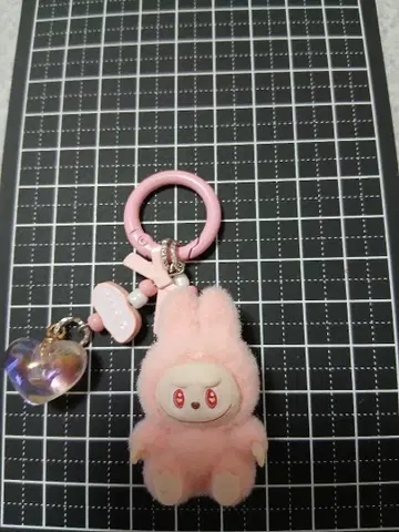 라부부 LABUBU 봉제 인형 키링 핑크