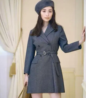 택 포함 새상품 스나이델 snidel 미니 자켓 원피스 그레이 S