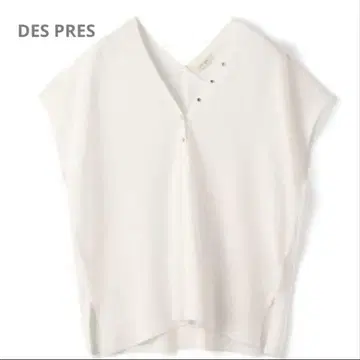DES PRES 매트 레이온 스트레치 V넥 풀오버